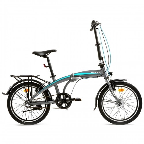 Saliekamais velosipēds Bisan 20 FX3500 NX3 (PR10010408) pelēks/zils image 1