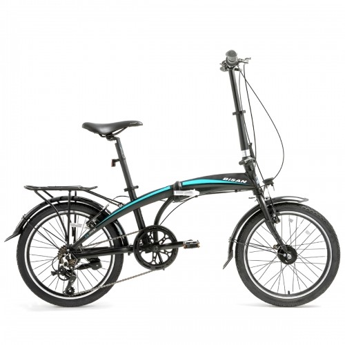 Saliekamais velosipēds Bisan 20 FX3500 TRN (PR10010251) melns/zils image 1