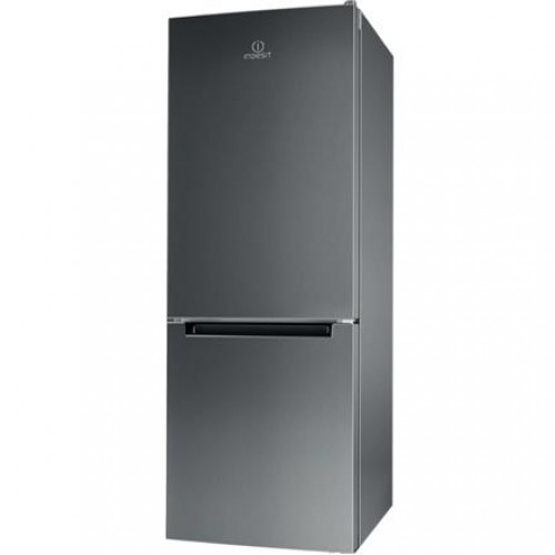 INDESIT | Refrigerator | LI6 S2E X | Energy efficiency class E | Free standing | Combi | Height 158.8 cm | Fridge net capacity 197 L | Freezer net capacity 75 L | 39 dB | Inox image 1