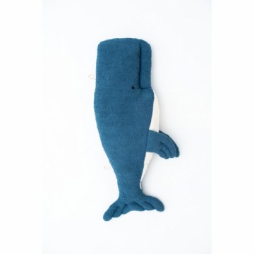 Pūkaina Rotaļlieta Crochetts OCÉANO Tumši zils Valis 28 x 75 x 12 cm