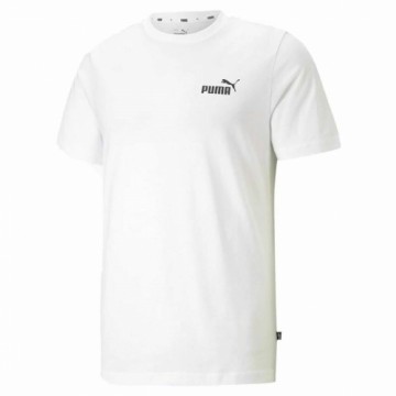 Vīriešu Krekls ar Īsām Piedurknēm Puma Balts