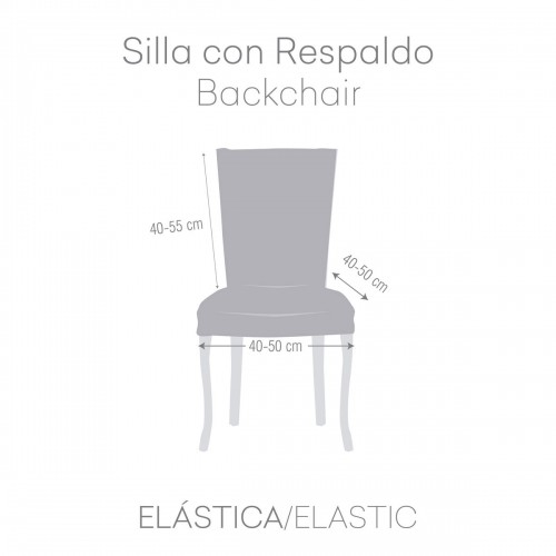 Krēsla Pārklājs Eysa TROYA Silts balts 50 x 55 x 50 cm 2 gb. image 5