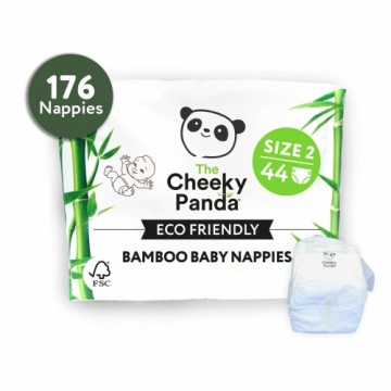 The Cheeky Panda Bamboo Eco Friendly Art.152656  Экологические подгузники 2 размер, 4-8 kг 44 шт. купить по выгодной цене в BabyStore.lv