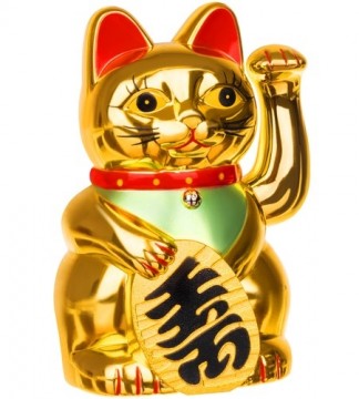 Iso Trade Chinese cat - golden (11820-0)