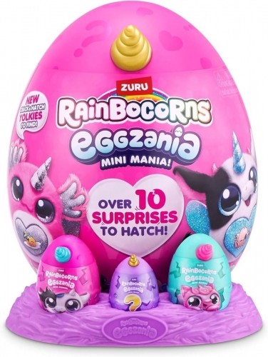 RAINBOCORNS plīša rotaļlieta ar piederumiem Eggzania Mini, sortiments, 9296 image 1