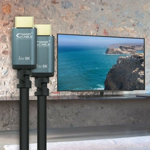HDMI Kabelis NANOCABLE 10.15.8010 10 m Melns image 3