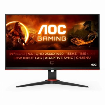 Spēļu Monitors AOC Q27G2E/BK Quad HD