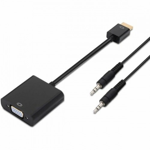 HDMI uz SVGA ar Audio Adapteris Aisens A122-0126 Melns 10 cm image 1