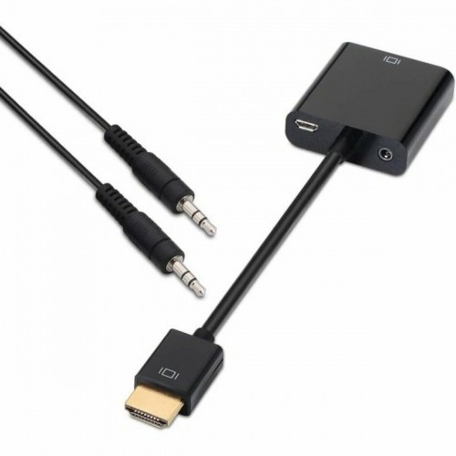 HDMI uz SVGA ar Audio Adapteris Aisens A122-0126 Melns 10 cm image 2