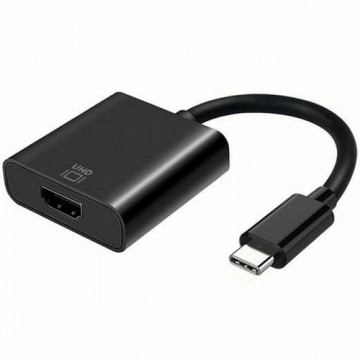 USB-C - HDMI kaapeli Aisens A109-0344 Melns 15 cm 4K