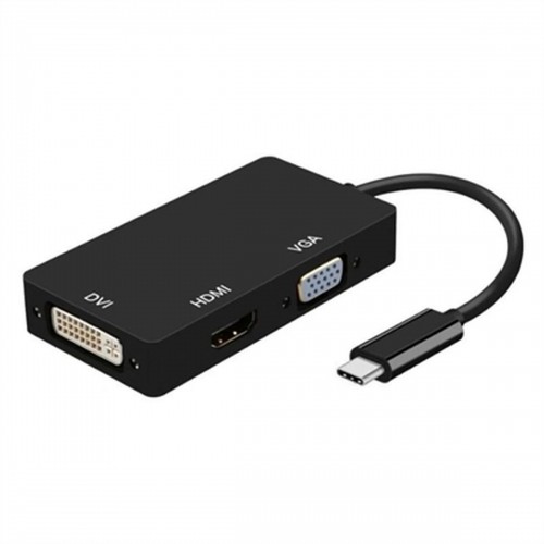 USB-C uz VGA/HDMI/DVI Adapteris Aisens A109-0343 Melns 15 cm image 1