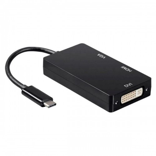 USB-C uz VGA/HDMI/DVI Adapteris Aisens A109-0343 Melns 15 cm image 2