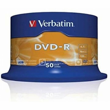 DVD-R Verbatim DVD-R Matt Silver 16x Sudrabains (50 gb.)