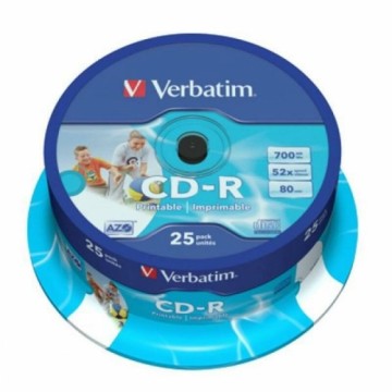 CD-R Printable Verbatim 43439 700 MB 52x 25 pcs 700 MB