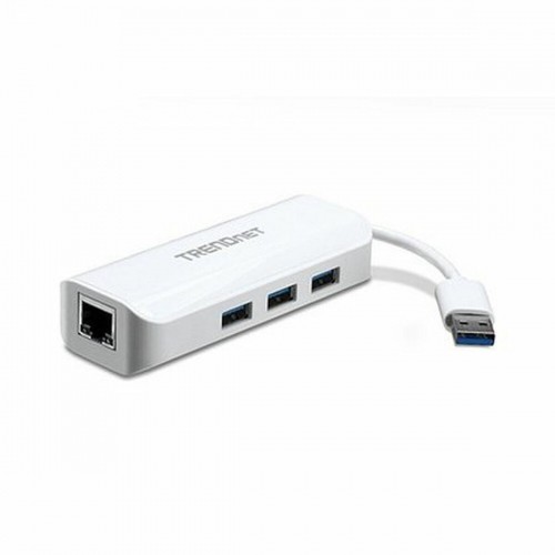 USB uz Tīkla Adapteris Trendnet TU3-ETGH3 Balts image 1