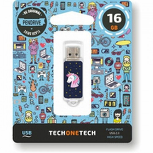 USB Zibatmiņa Tech One Tech TEC4012-16 16 GB image 1