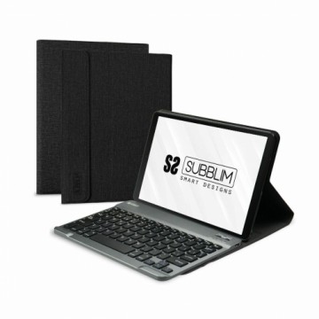 Чехол для планшета с клавиатурой Subblim SUBKT3-BTS055 Чёрный Испанская Qwerty 10,5"
