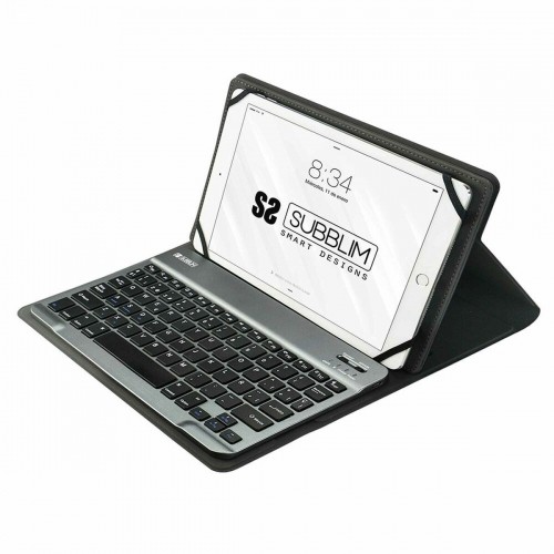 Planšetdatora un Klaviatūras Vāks Subblim SUB-KT2-BT0002 Pelēks Spāņu Qwerty Bluetooth image 2