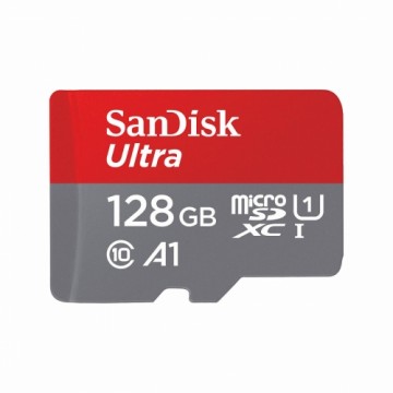 Карта памяти микро-SD с адаптером SanDisk Ultra microSD 128 Гб