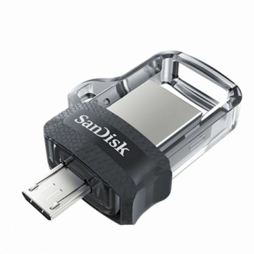 USВ-флешь память SanDisk Ultra Dual m3.0 Серебристый 128 Гб
