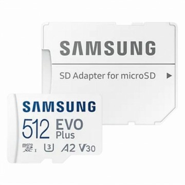 Mikro SD Atmiņas karte ar Adapteri Samsung MB-MC512KAEU 512 GB UHS-I 130 MB/s