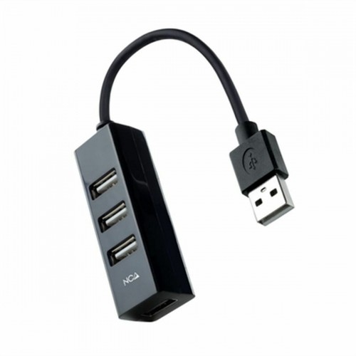USB Centrmezgls NANOCABLE 10.16.4404 Melns image 1