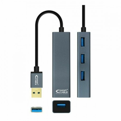 4-Port USB Hub NANOCABLE 10.16.4402 USB 3.0 image 2