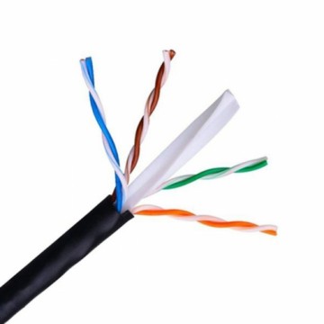 Жесткий сетевой кабель UTP кат. 6 NANOCABLE 10.20.0502-EXT-BK 100 m Чёрный 100 m