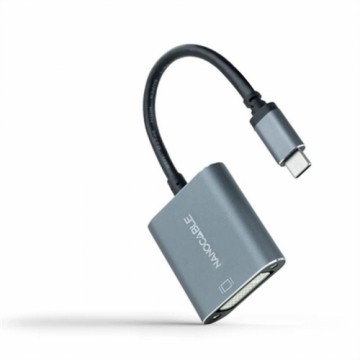 USB-C uz DVI Adapteris NANOCABLE 10.16.4103-G Pelēks 15 cm