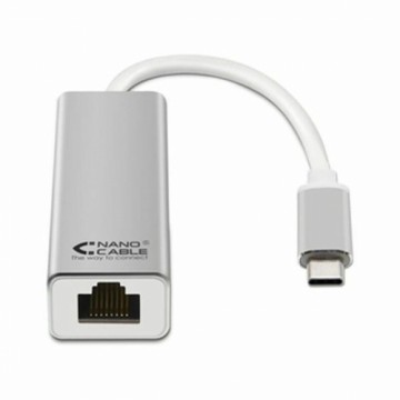 Interneta USB Pielāgotājs no 3.0 līdz Gigabaitam NANOCABLE 10.03.0402 Sudrabains
