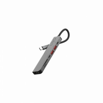 Bigbuy Tech USB-разветвитель LQ48016 Чёрный Серый Черный/Серый