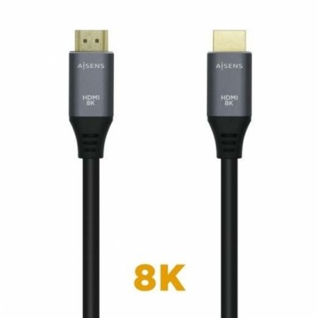 HDMI Kabelis Aisens A150-0426 Melns Melns/Pelēks 1 m