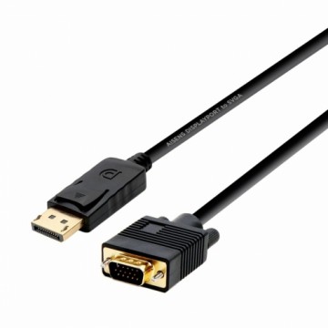 HDMI uz DVI Kabelis Aisens A125-0365 Melns 2 m