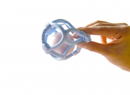 Kidsme silikona zobgrauznis bumba, gaiši zila - 9672S image 2