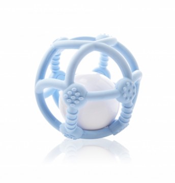 Kidsme silikona zobgrauznis bumba, gaiši zila - 9672S