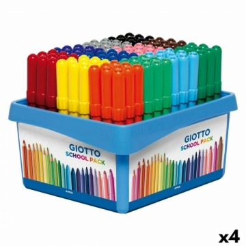 Набор маркеров Giotto Turbo Maxi School Разноцветный (4 штук)