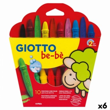 Цветные полужирные карандаши Giotto BE-BÉ Разноцветный (6 штук)