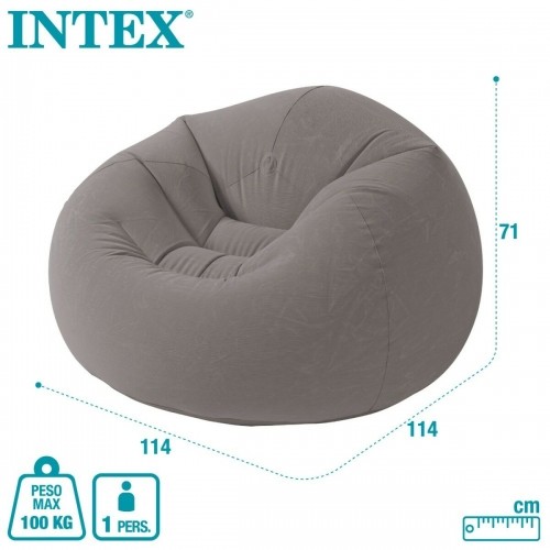 Piepūšamais baseina krēsls Intex Pelēks 107 x 69 x 104 cm (6 gb.) image 2