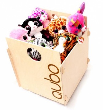 QUBO Eco Toy Box Moderna bērnu rotaļlietu [mantu] koka kaste