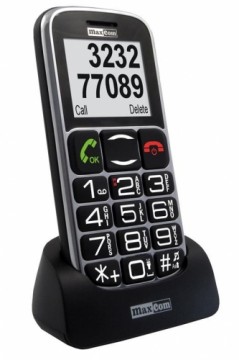 MaxCom MM462BB Телефон для пожилых людей GSM - черный-серебристый