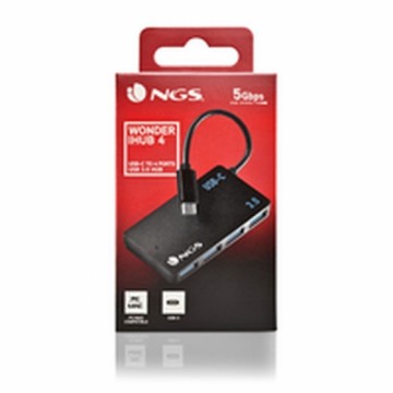 USB Centrmezgls NGS NGS-HUB-0100 Melns