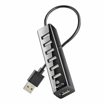 USB-разветвитель NGS IHUB7 TINY Чёрный