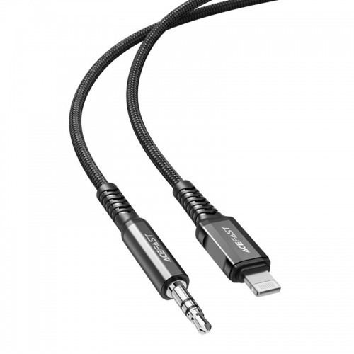 Acefast audio cable MFI Lightning - 3.5mm mini jack (male) 1.2m, AUX black (C1-06 black) image 2