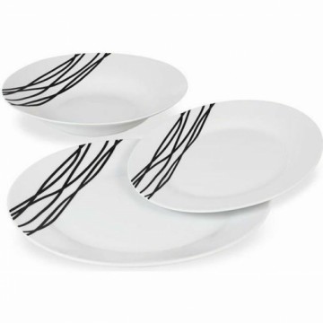 Bigbuy Home Фарфоровая посуда Белый Без втулки 18 Предметы