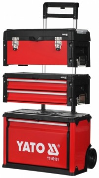 Yato YT-09101 small parts/tool box Tool chest Metal Black,Red