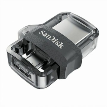 USB Zibatmiņa SanDisk Ultra Dual m3.0 Sudrabains