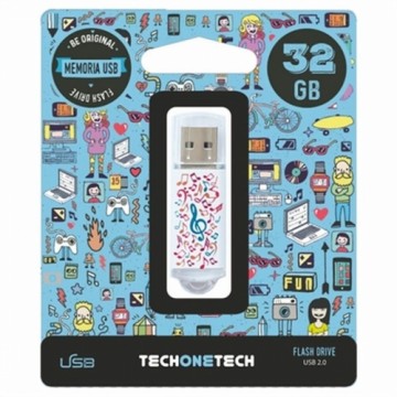 USB Zibatmiņa Tech One Tech TEC4003-32 32 GB