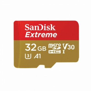 Mikro SD Atmiņas karte ar Adapteri SanDisk Extreme 32 GB