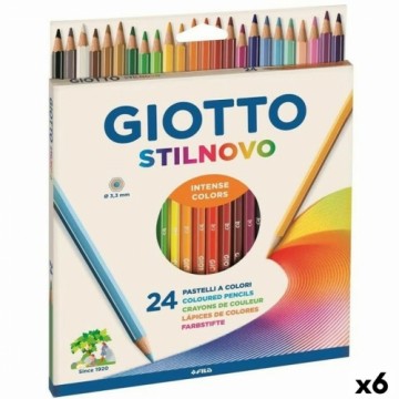Krāsainie zīmuļi Giotto Stilnovo Daudzkrāsains (6 gb.)