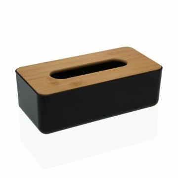 Коробка для салфеток Versa Бамбук полипропилен 13,1 x 8,6 x 26,1 cm Чёрный